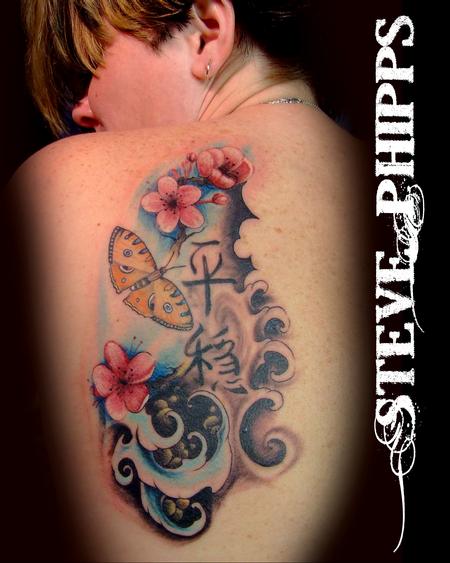 Tattoos - Flowers and water - 77368
